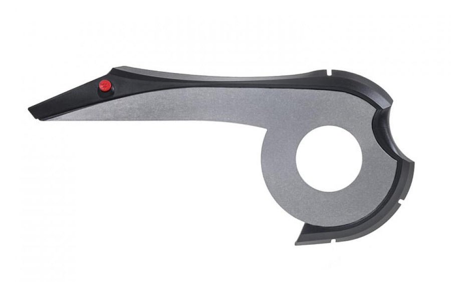 Hebie Chainguard 315 E13 Kettenschutz, für Bosch Active Line ab 2014, 20 Zähne, grau/schwarz, inkl. Brille 0992 20, für Nabenschaltung, Kunststoff