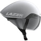 LAZER Helm Victor KinetiCore Matte White Silver (M) - aerodynamischer Triathlon- und Zeitfahrhelm
