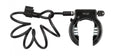 XLC Rahmenschloss Fantomas II LO-F02 Schlüssel abziehbar+ Kabel 1800x10mm
