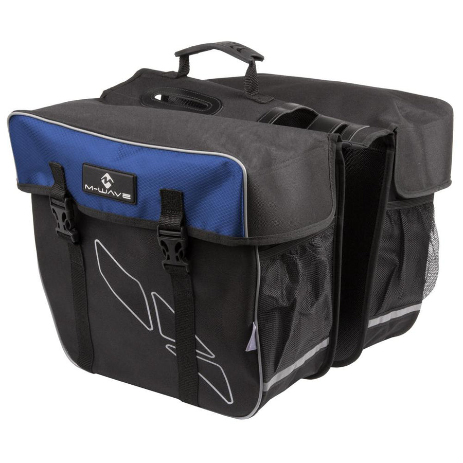 M-WAVE AMSTERDAM DOUBLE Gepäckträgertasche 30 l Polyester 600 D Robust & Reflex