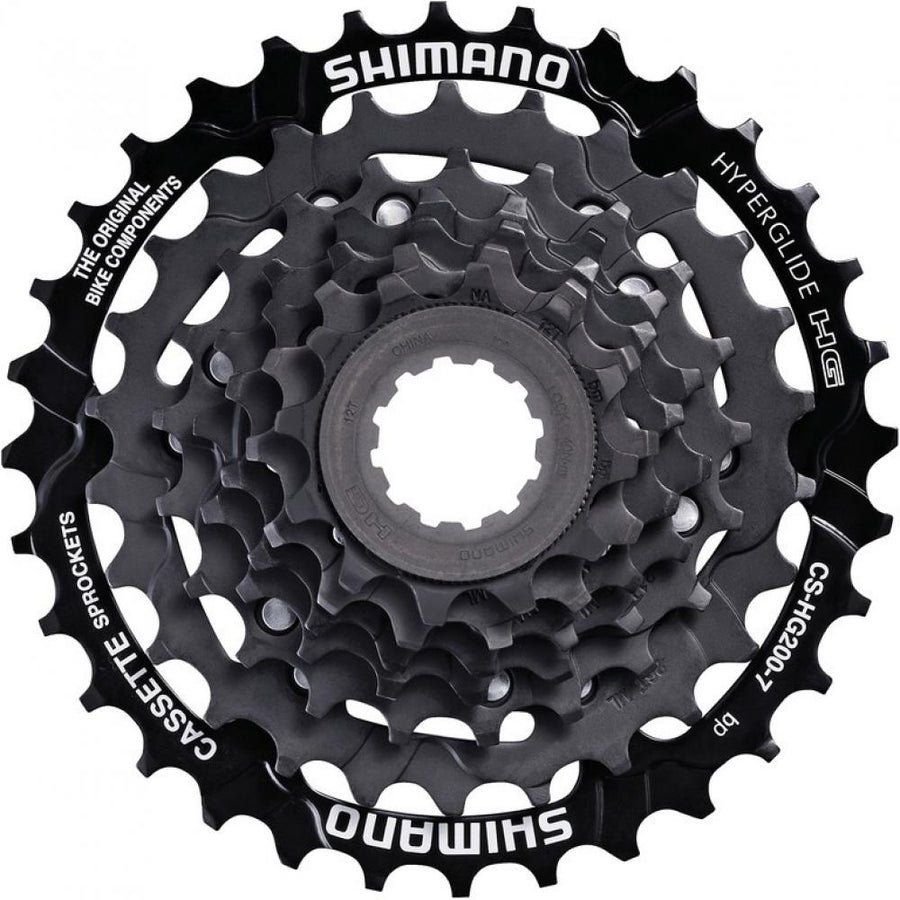 SHIMANO CS-HG200 7-fach Kassette 12-32 Zähne schwarz für Trekking und Cityräder