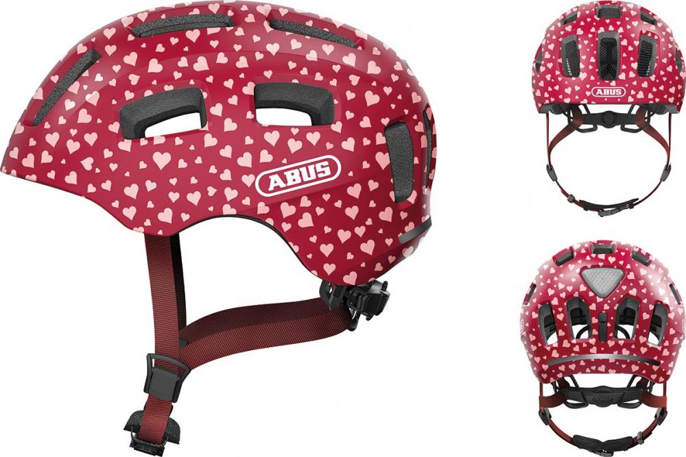 Abus Kinderhelm Youn-I 2.0 cherry heart M 52 bis 57cm