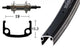 Bike-Parts Laufrad Hinterrad 28x1.75 Schraubkranz 6-7 fach Festachse 36-Loch Alu-Sport schwarz silber Nirosta-Speichen
