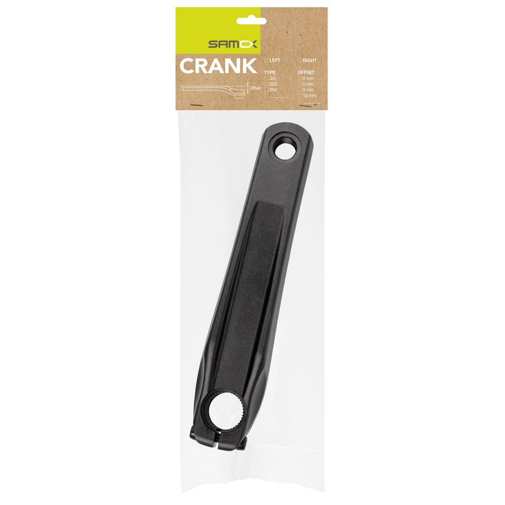 Samox Shape 3 Kurbelarm 175 mm / 13 mm Offset für Shimano E6100 / E7000 / E8000 (Alu, links)