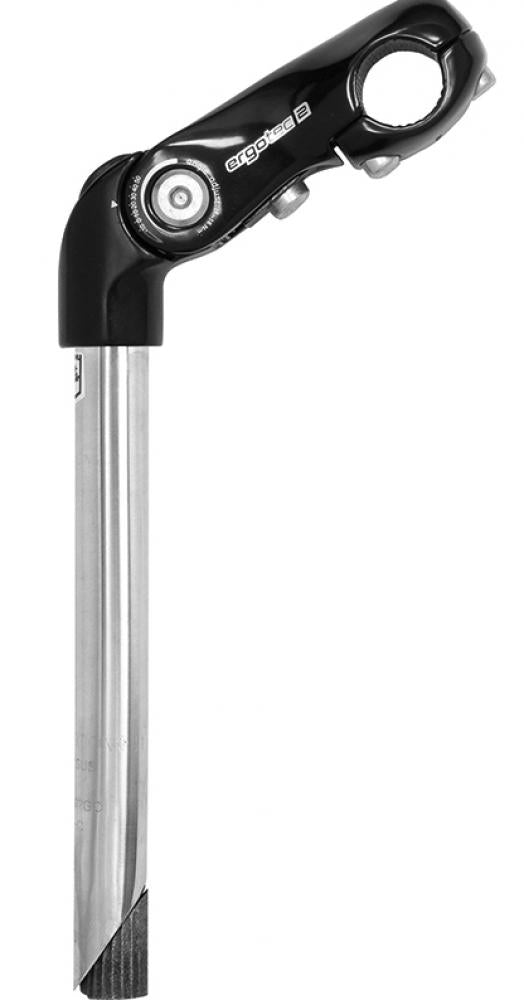 Ergotec Schaftvorbau Kobra Vario Ø 25,4/22,2 mm 90 mm schwarz/silber