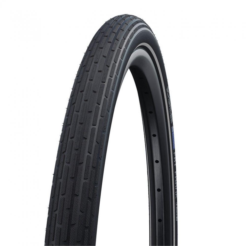 Schwalbe DRAHTREIFEN FAT FRANK Active Line 50-622 Schwarz/Reflex - stylischer Urban-Cruiser mit Pannenschutz