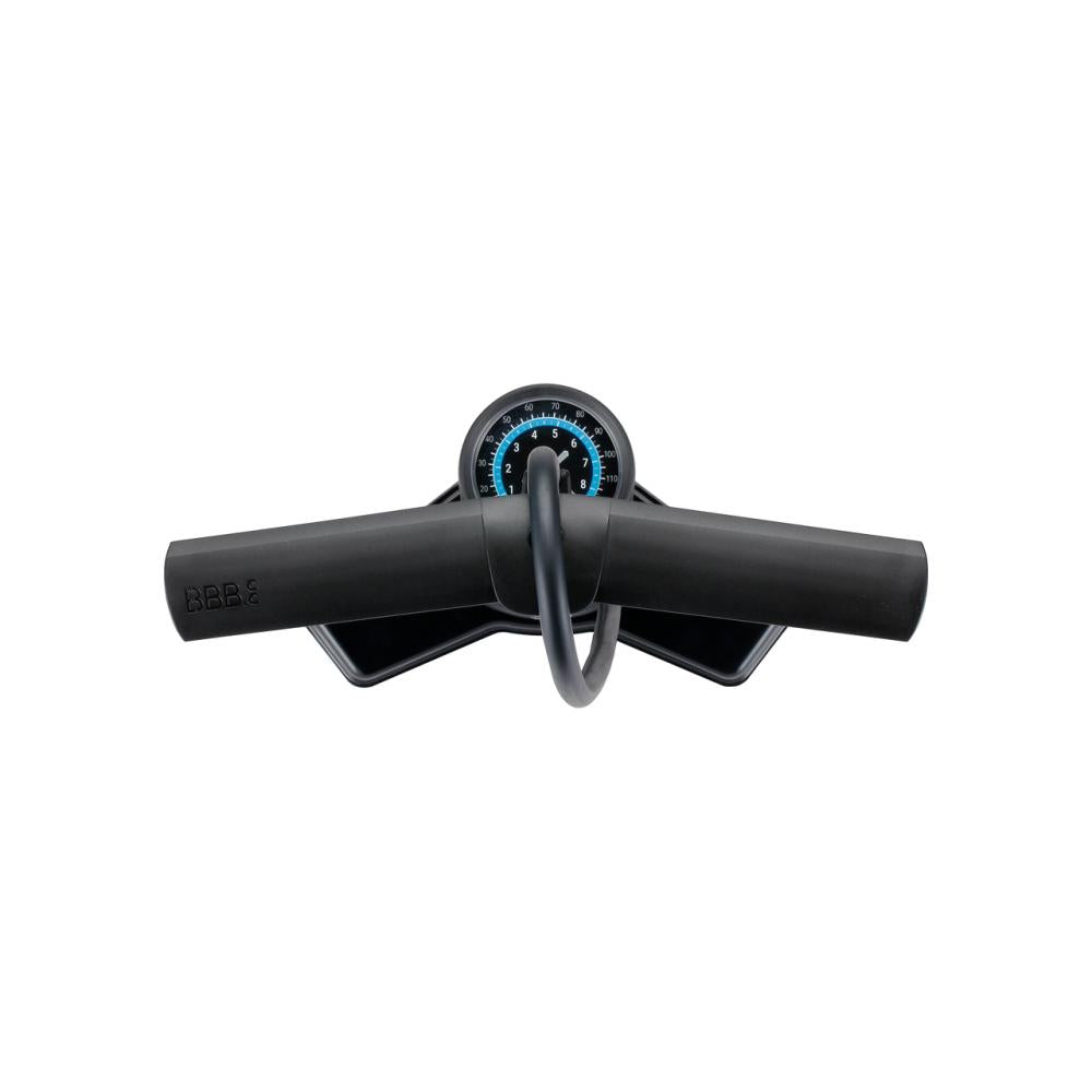 BBB Cycling BBB floorpump AirSmart schwarz One Size schwarz - leistungsstarke Standpumpe für alle Ventile