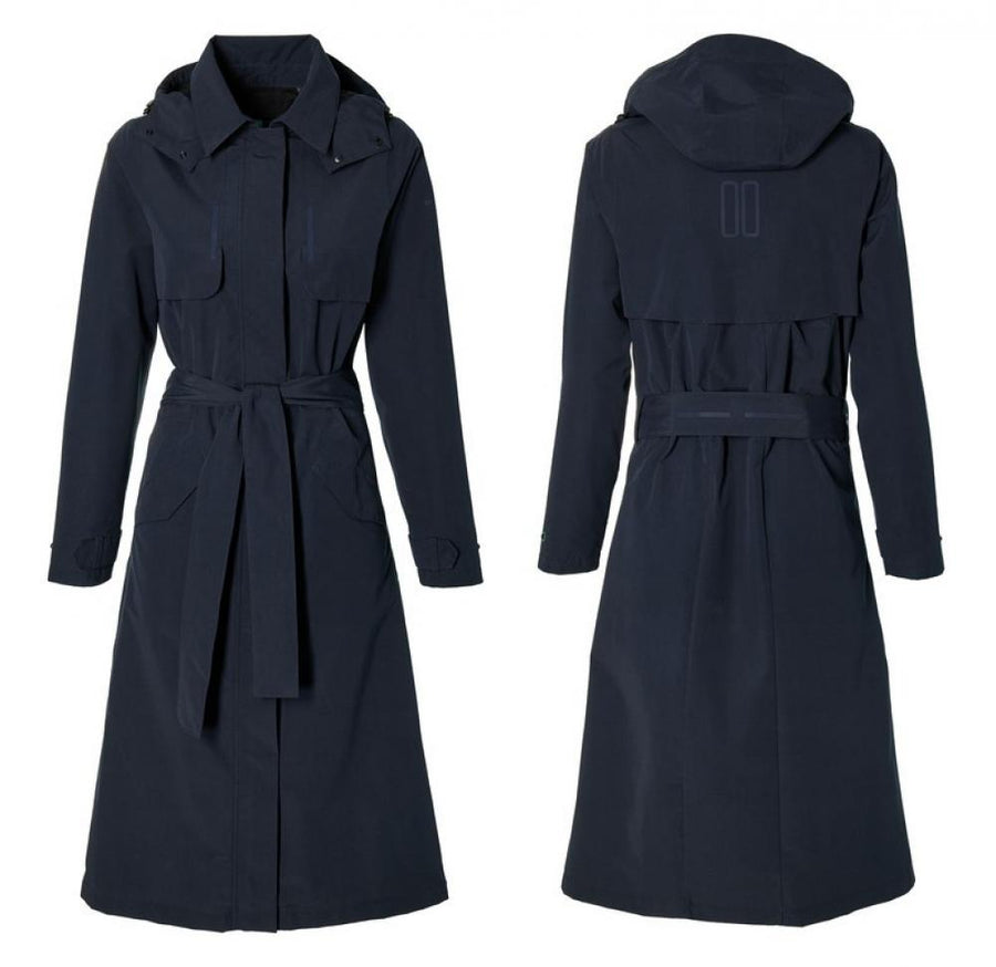 Basil Fahrrad Regentrenchcoat Mosse Damen night blue Größe S