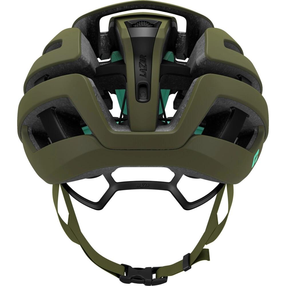 LAZER Helm Z1 KinetiCore Road Matte Pine Green (L) - leichter Aero-Rennradhelm mit Top-Sicherheit