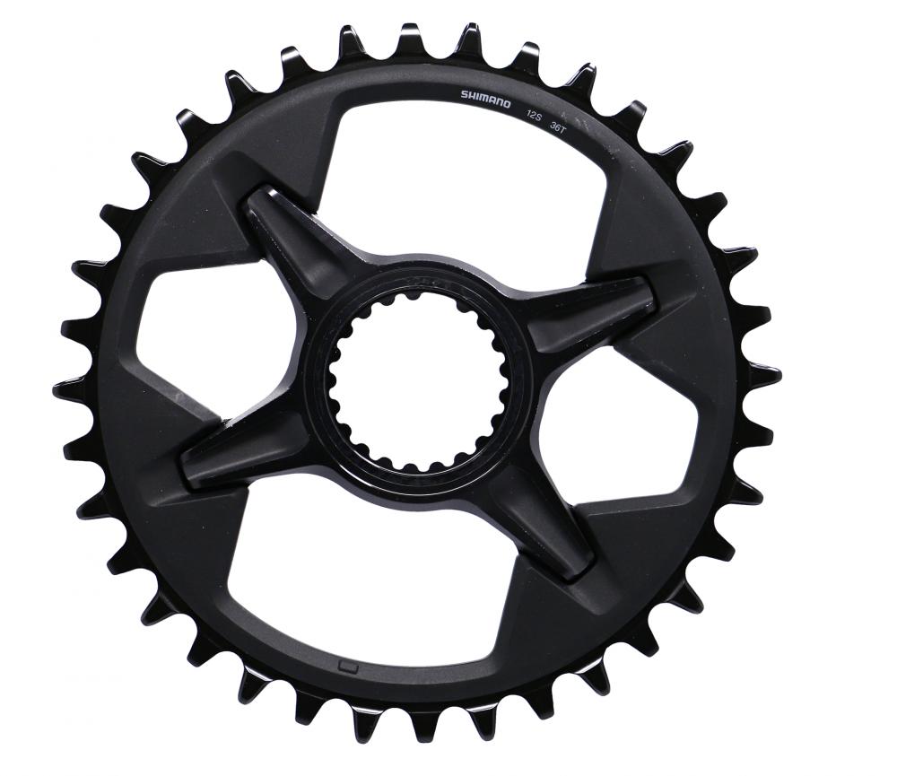 SHIMANO DEORE XT Kettenblatt 36 Zähne 12-fach, schwarz, für effiziente Mountainbike Antriebs-Performance.