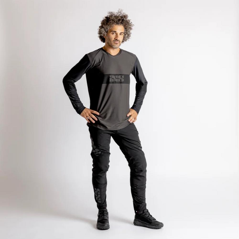 IXS Sports Division iXS Trigger EVO Long Sleeve Jersey L Anthracite-Black - renntaugliches MTB-Trikot