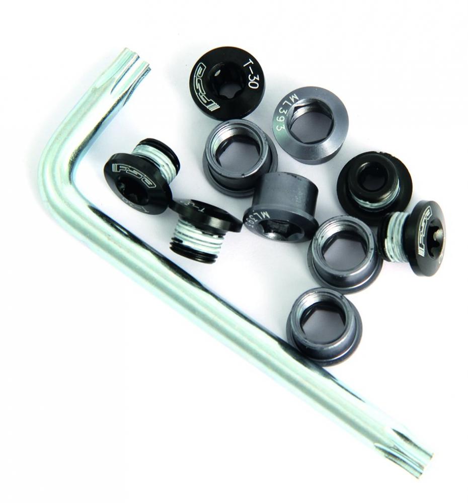 Kettenblattschraubenset Road 5-arm 3x 10-teilig Schwarz - Maximale Steifigkeit Und Haltbarkeit