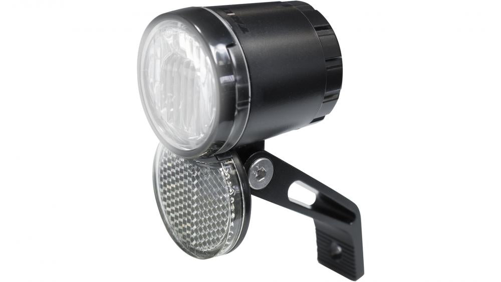 Trelock LED-Fahrradscheinwerfer Bike-i Veo LS 232/20 Dynamo schwarz mit Reflektor und Halter ZL910 STVZO.