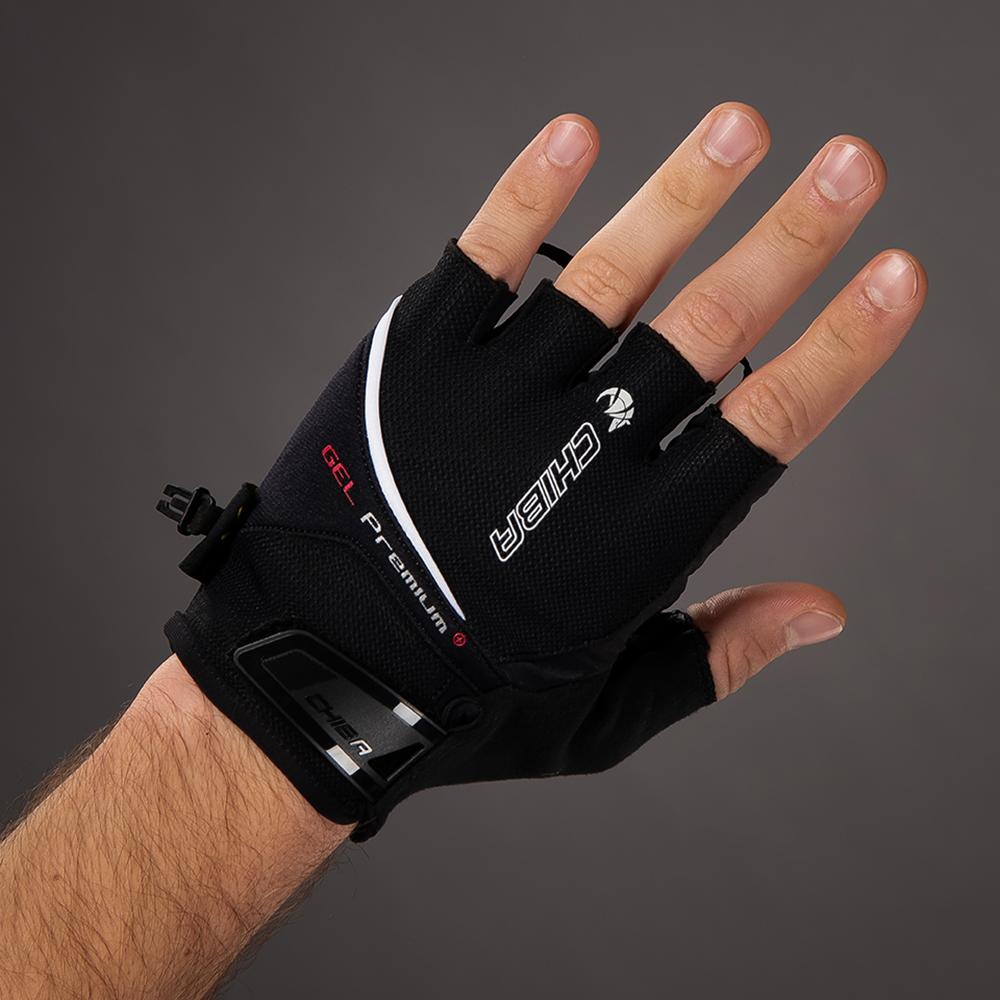 CHIBA Gel Premium - Radhandschuhe schwarz XXL mit Poron-Gelpolsterung
