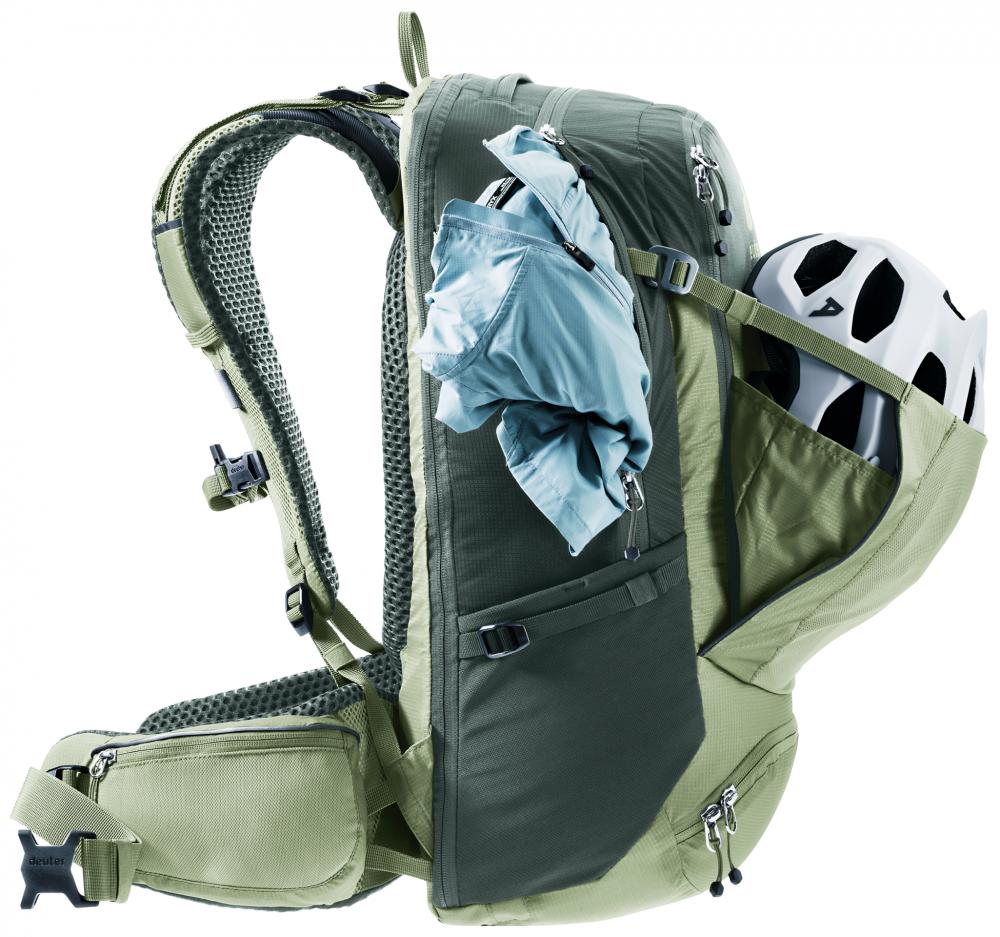 Deuter Trans Alpine Pro 28 Fahrradrucksack 28 Liter Grove Ivy - für Mountainbike-Touren & Alpenüberquerungen