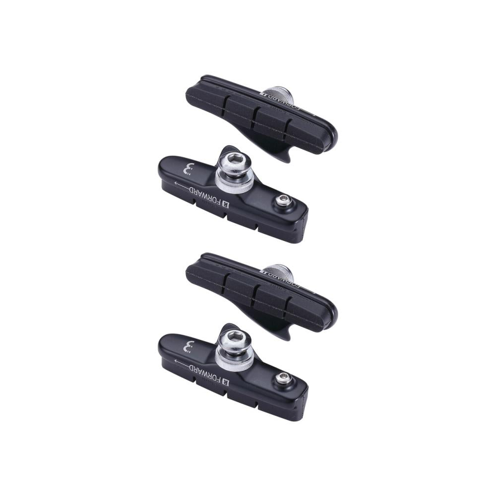 BBB Cycling BBB Bremsschuhe RoadStop Cartridge Größe Standard schwarz - starke, kontrollierte Bremsleistung