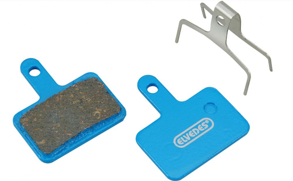 Elvedes Scheibenbremsbelag 6854, organisch, leise & langlebig, für Shimano/Tektro passend, optimal bei Trockenheit, Resin-Mischung, Top-Performance