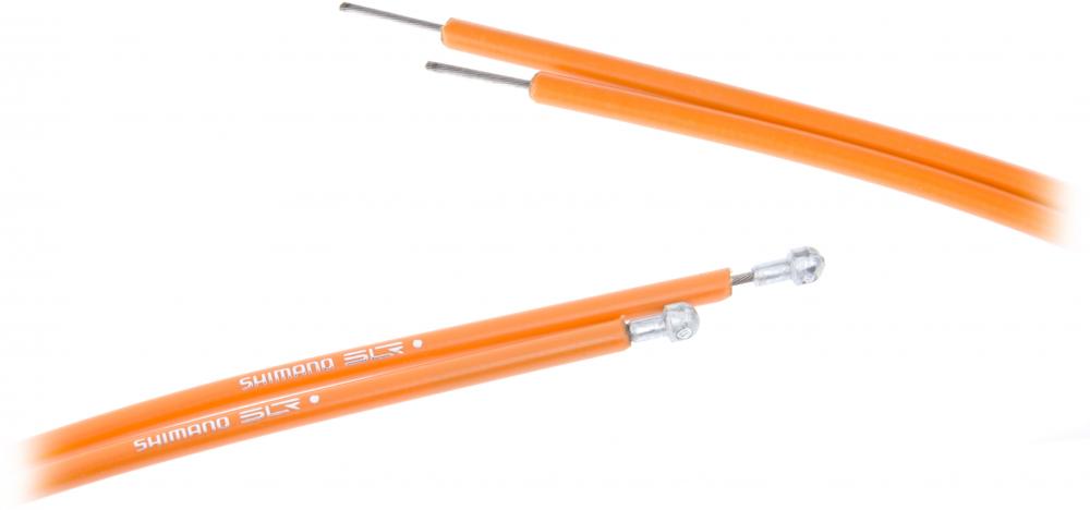 SHIMANO Bremszug-Set Road SIL-TEC beschichtet - Performance-Bowdenzug, Orange