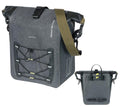 Basil Einzelpacktasche Navigator Storm M schwarz 34x28x17cm12 bis 15l Hook-On