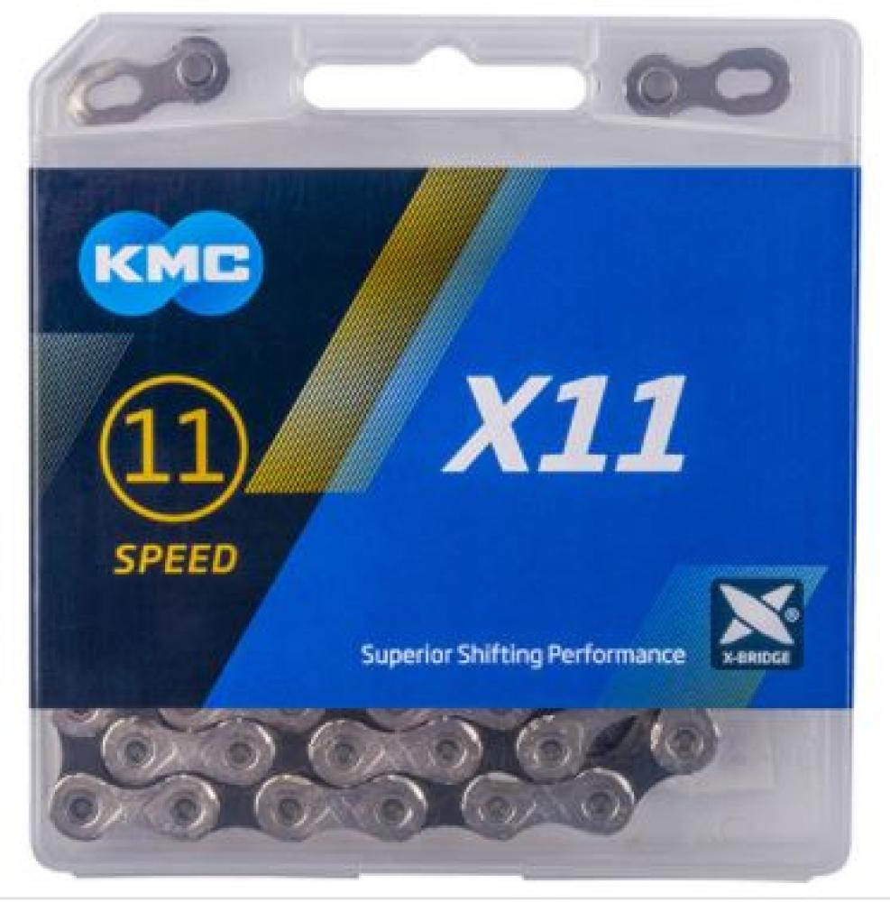 Kette X11 11-fach 114 Glieder Silber/grau Karton