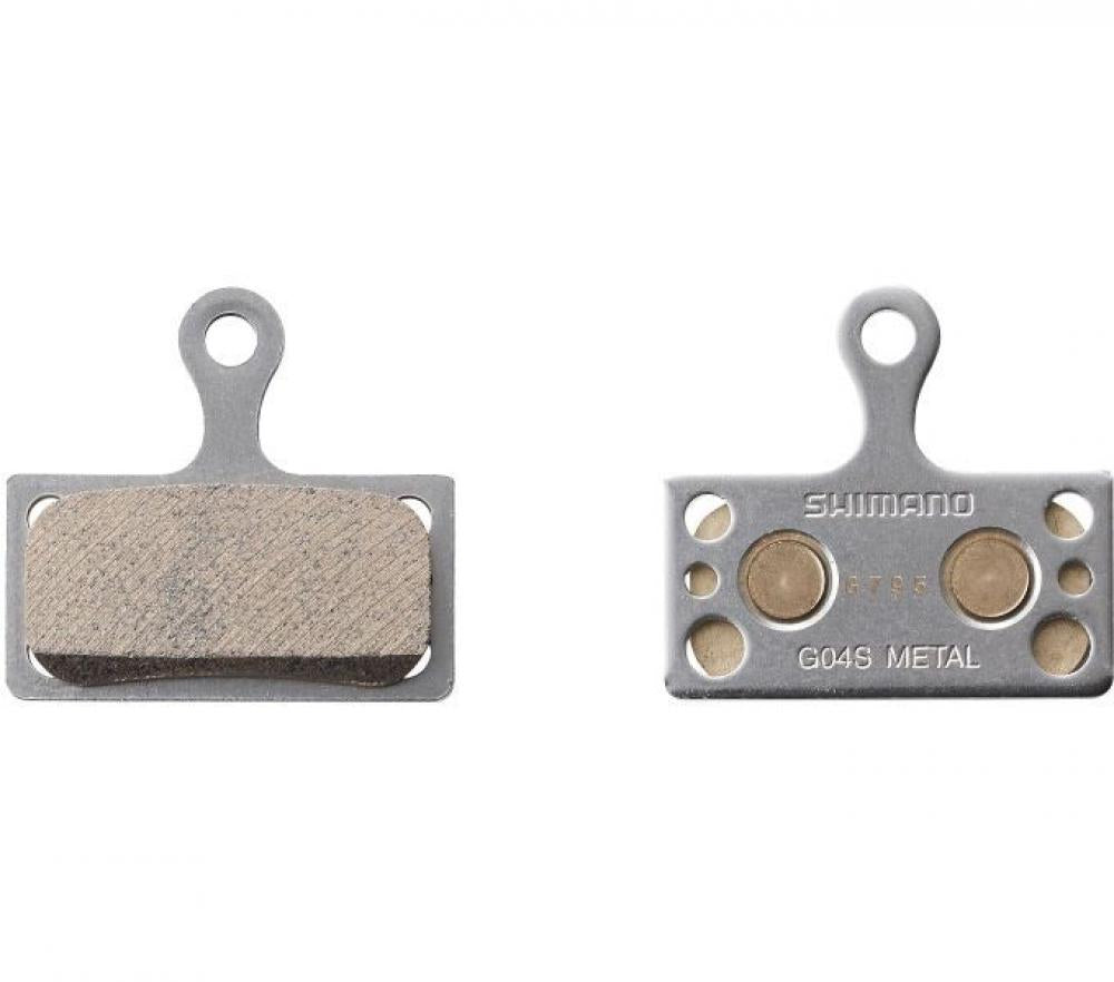 SHIMANO Scheibenbremsbelag G04S-MX Sinter Stahlträger - starke, stanßeste Bremsperformance