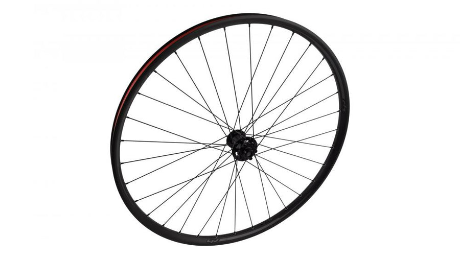 Turbo Vorderrad 700C Laufrad - 15x100mm Disc 6-Bolt Steckachse 32 Speichen Schwarz