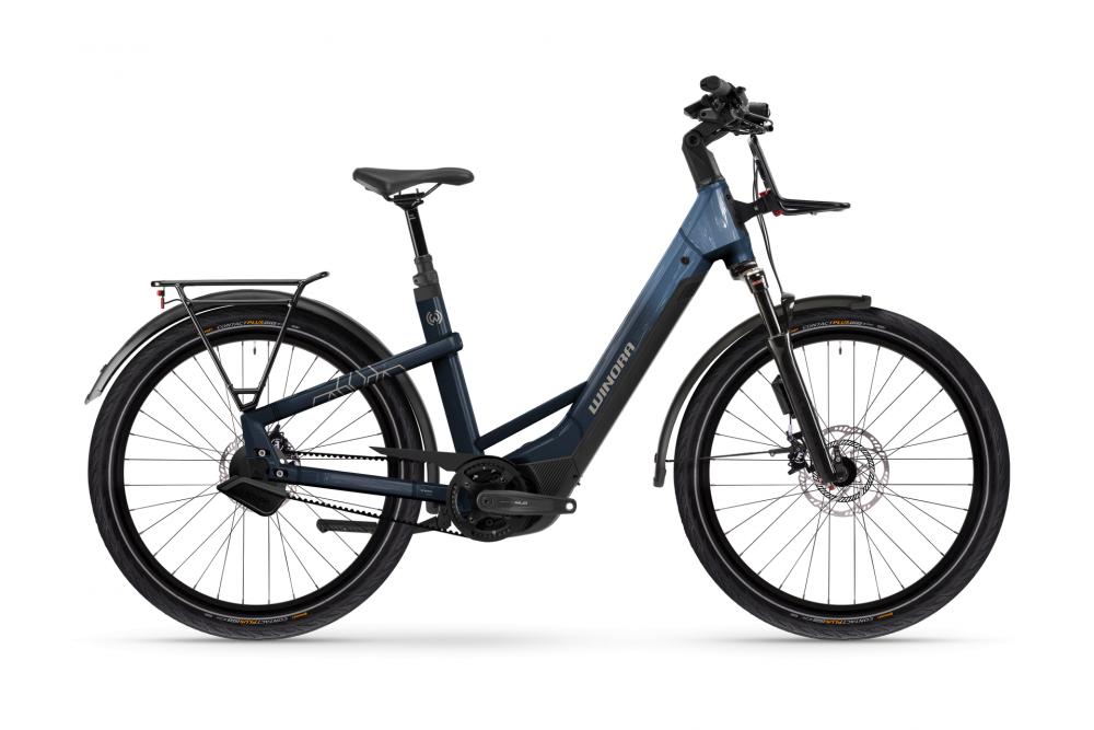 Winora Yakun ENV ABS Low SUV E-Bike 27,5 Zoll cavalry-denim mit Bosch Performance CX und Enviolo Automatiq.