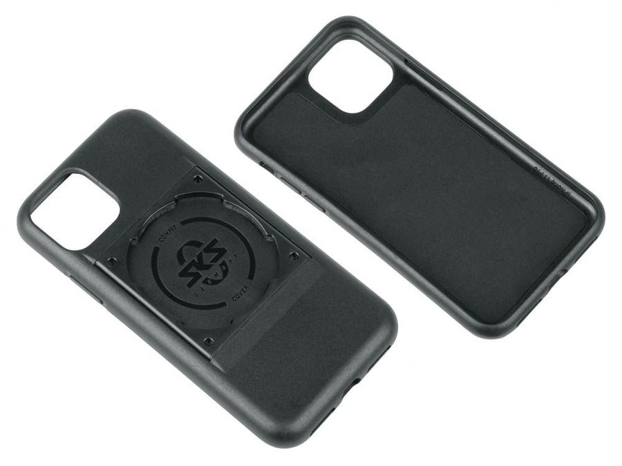 SKS Compit Cover für iPhone 11 Pro  stoßdämpfende 2-Komponenten-Hülle mit Oversize-Bajonettaufnahme für sichere Fahrradhalterung