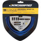 Jagwire Bremszugset Universal Sport XL SID-Blau - Edelstahl-Innenzüge mit Slick-Lube