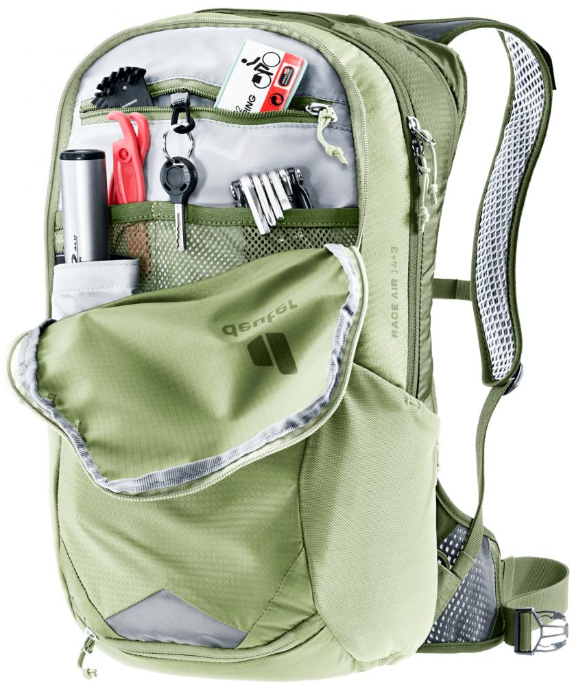 Deuter Race Air 14+3 Fahrradrucksack mineral-grove - 940g ultraleicht & belüftet