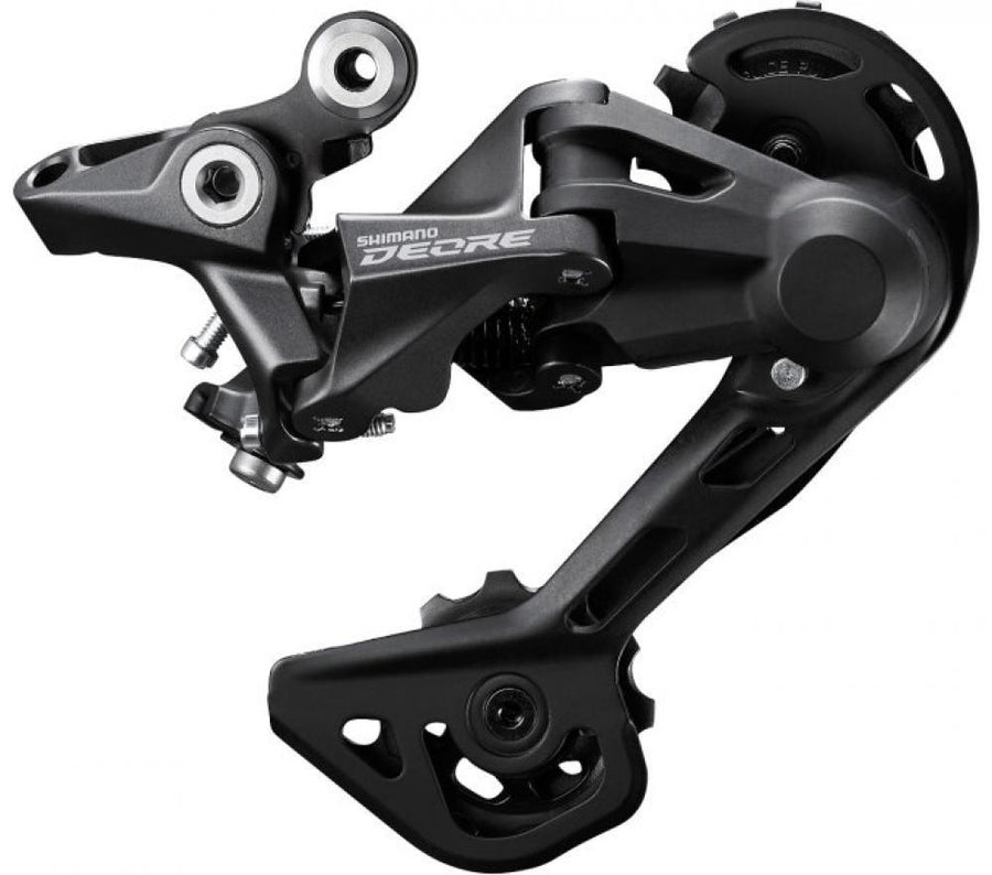 Retoure: Shimano, Schaltwerk, DEORE, RD-M4120 SHADOW PLUS, SGS 10/11-fach, Top normal (Standard), lang, mit Schalter für härtere Federvorspannung, direct mount, direct attachment