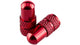 Deity Presta Ventilkappen Rot - Aluminium CNC-gefräst 6061 T6, gerändelt, Paar, 3 g, stylisches Upgrade statt Plastik