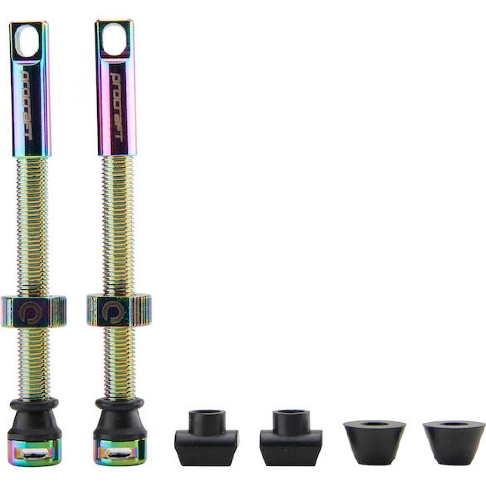 Procraft Tubeless-Ventile Procraft 60 mm Oil Slick - leichte, dichte Tubeless-Lösung