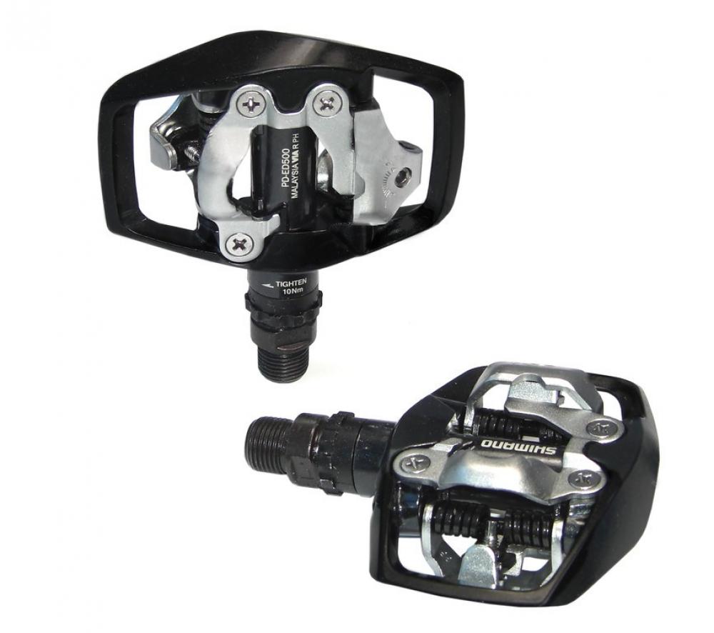 SHIMANO Pedal PD-ED500 Pedal - Kombipedal für Klick- und Plattformschuhe