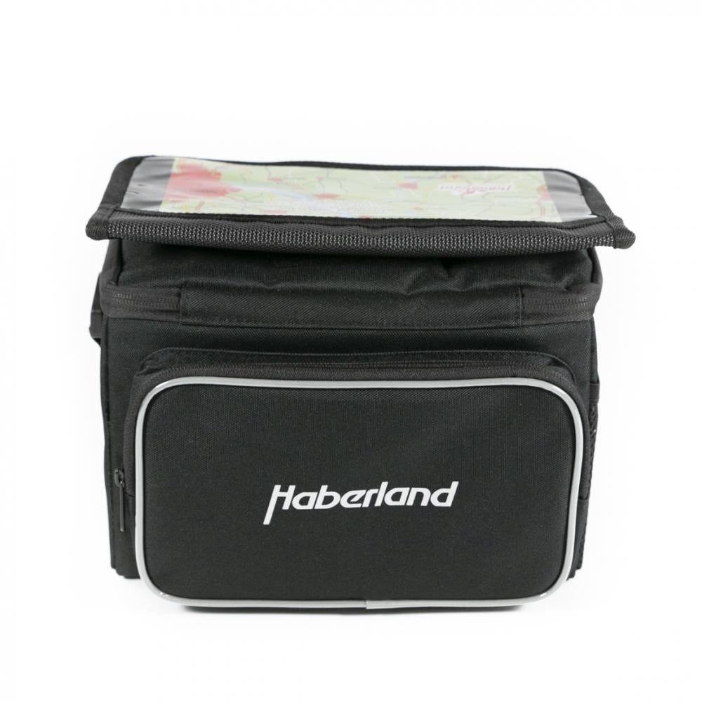 Haberland Lenkertasche 6l Classic schwarz - praktische Lenkertasche mit KLICKfix