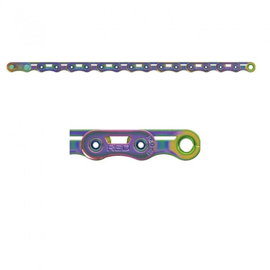SRAM Kette PC RED AXS E1 114 rainbow - ultraleicht, haltbar und effizient