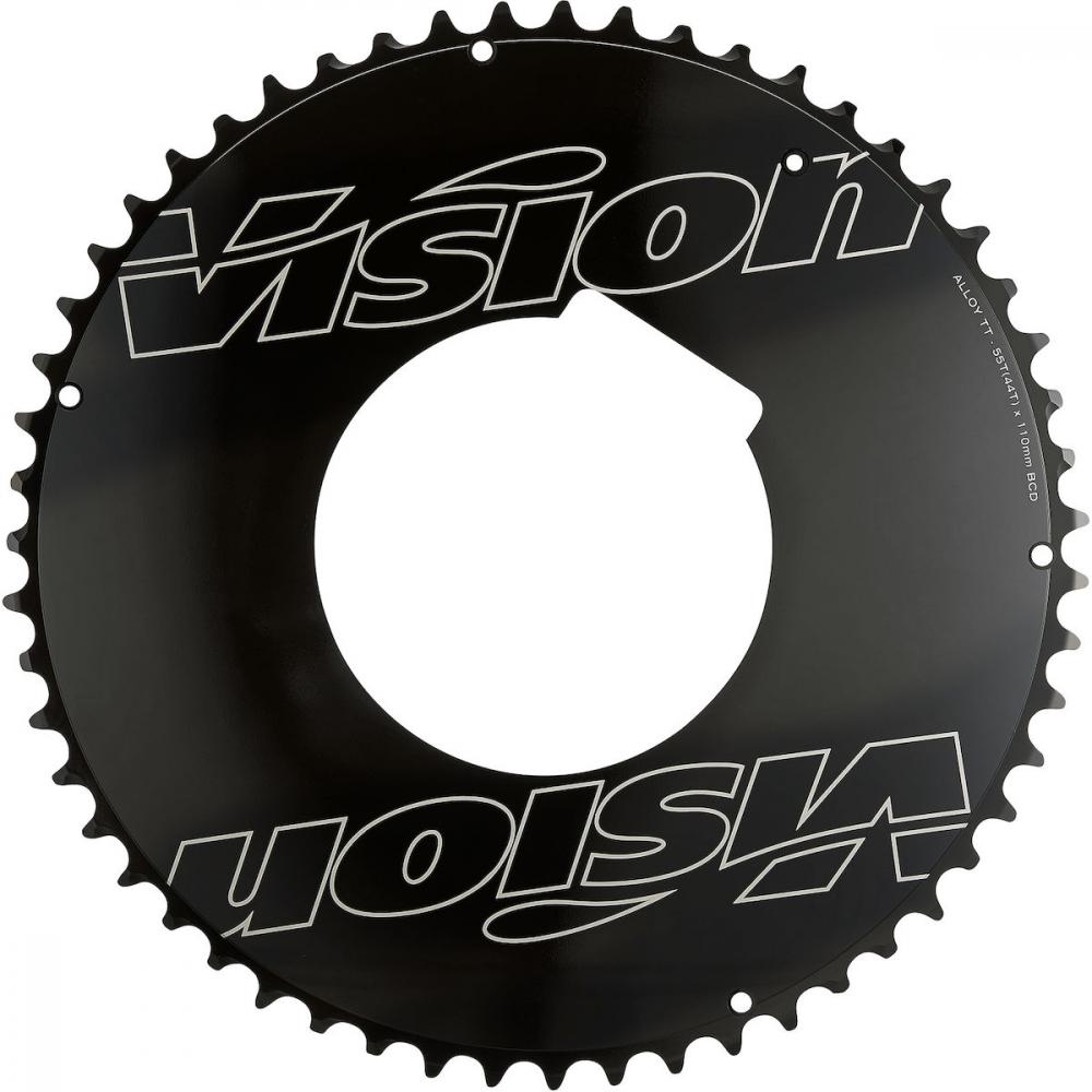 Vision Road Powerbox Aero Kettenblatt 110 mm x 46 T - Aerodynamisch optimiertes 7075er Aluminium für maximale Leistung