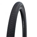 Schwalbe Big Ben Plus 55-622 schwarzer E-50 Draht-Fahrradreifen mit Reflexstreifen und Blockprofil.