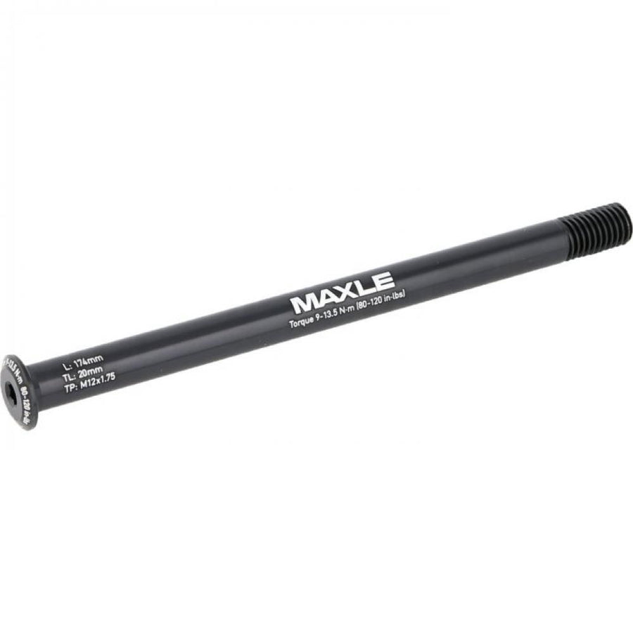 SRAM Maxle Stealth Steckachse hinten M12x1.75 142x12mm 174mm, schwarze, steife und leichte Achse.