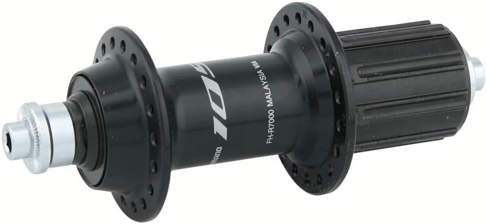 Shimano 105 FH-R7000 Hinterradnabe 36 Loch schwarz - zuverlässige Performance für 10-/11-fach Rennrad-Laufräder