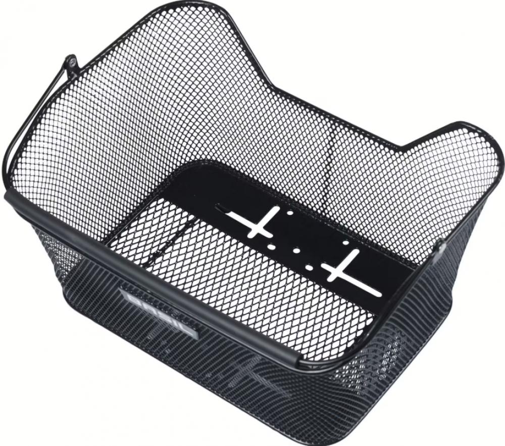 Basil Base M Multi System NX - abnehmbarer Gepäckträgerkorb schwarz - Gepäckträgerkorb - 14 Liter kompatibel mit MIK/RT/AVS/UK/IR/ML/CM - Fahrradkorb