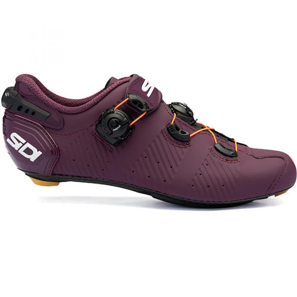 Sidi ROAD Wire 2S wine 44,5 weinrot - steifer Rennradschuh mit Carbonsohle