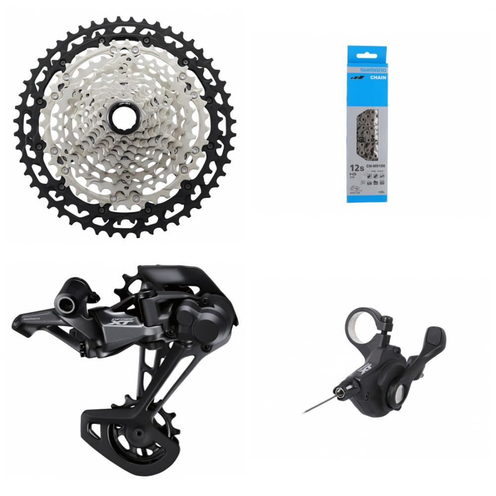 Shimano Antriebsset Kassette DEORE XT CS-M8100 12-fach schwarz - präzises Schalten am MTB