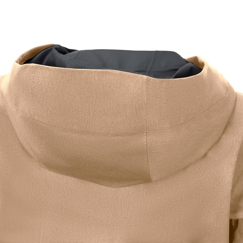 CHIBA Rainjacket Damen - 100% wasserdicht, winddicht & atmungsaktiv, 3XL, beige