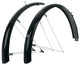 SKS Schutzblech BLUEMELS BASIC 28 Schutzblech-Set - 65 mm breit für 27 5-29 Räder robuste Aluminium-Kunststoff-Sandwichkonstruktion ASR-Sicherheitssystem glänzend schwarz