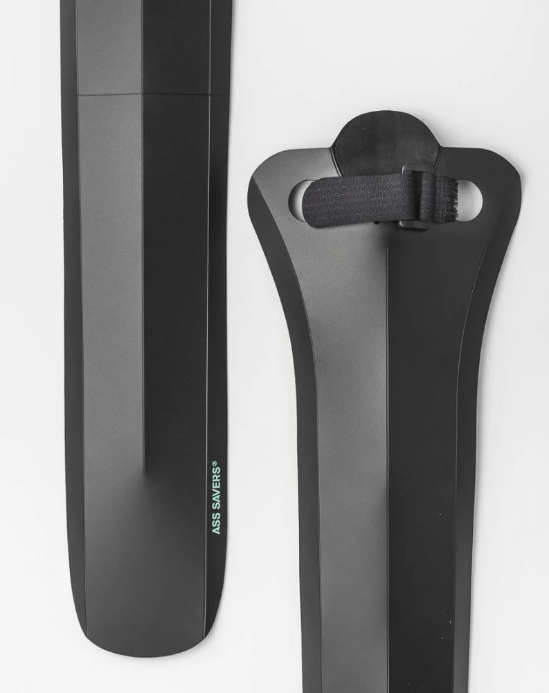 Ass Savers Fendor Bendor Big FRB-4-BLK: Faltbarer, werkzeuglos montierbarer Hinterrad-Spritzschutz für Gravel- und MTB-Bikes, passend für Reifenbreiten von 32-55 mm, Farbe Schwarz
