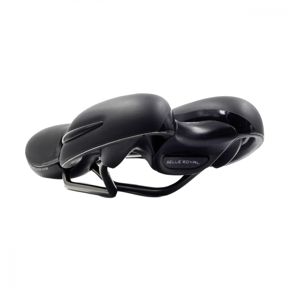Selle Royal Respiro Athletic Fahrradsattel, schwarz, Unisex, kühler Komfort für sportive Fahrten.