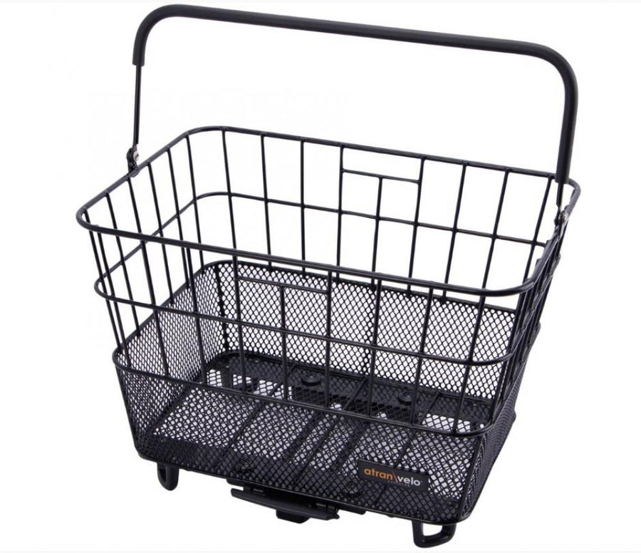 AtranVelo Fahrradkorb Bring M schwarz AVS schwarz L 28 x B 30 x H 31 cm