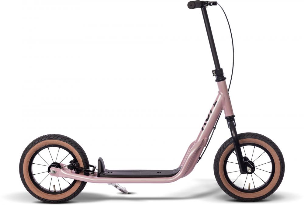 PUKY R 07 L Kinderroller - Pearl Pink, 12 Zoll Luftreifen, V-Brake hinten, Seitenständer, 6,4 kg, ab 4,5 Jahren