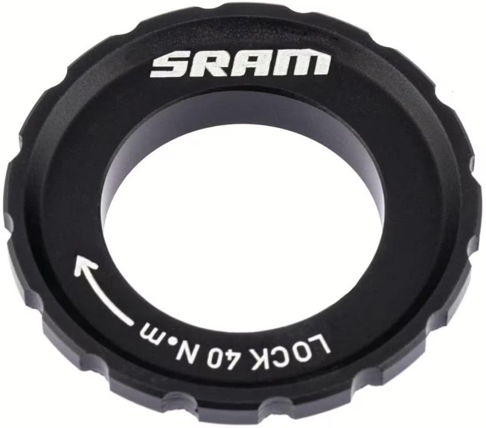 SRAM Centerlockring schwarz - Sicherer Halt für deine Centerlock-Bremsscheiben